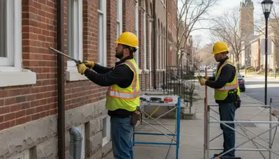 Plumber repairing pipes in Easton, PA for reliable plumbing service