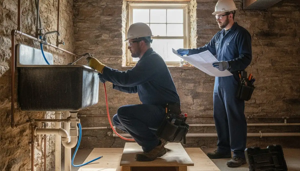 Professional plumber providing repair service in Easton, PA for local plumbing needs