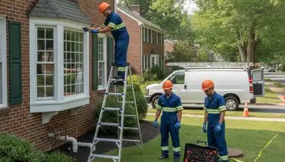 Plumber repairing a pipe in Easton, PA for reliable plumbing service