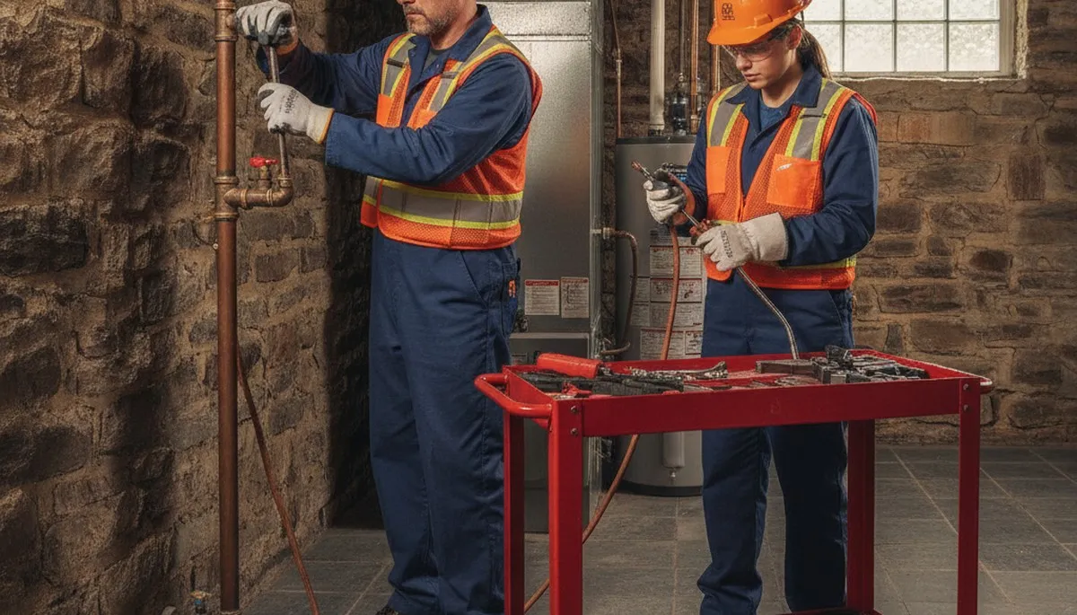 Professional plumber providing repair services in Easton, PA for plumbing repair needs