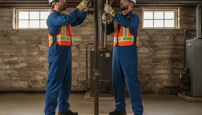 Plumber repairing a pipe in Easton, PA for reliable plumbing repair services