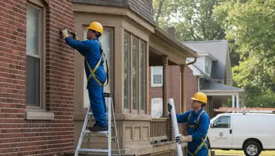 Plumber repairing a pipe in Easton, PA for residential plumbing service