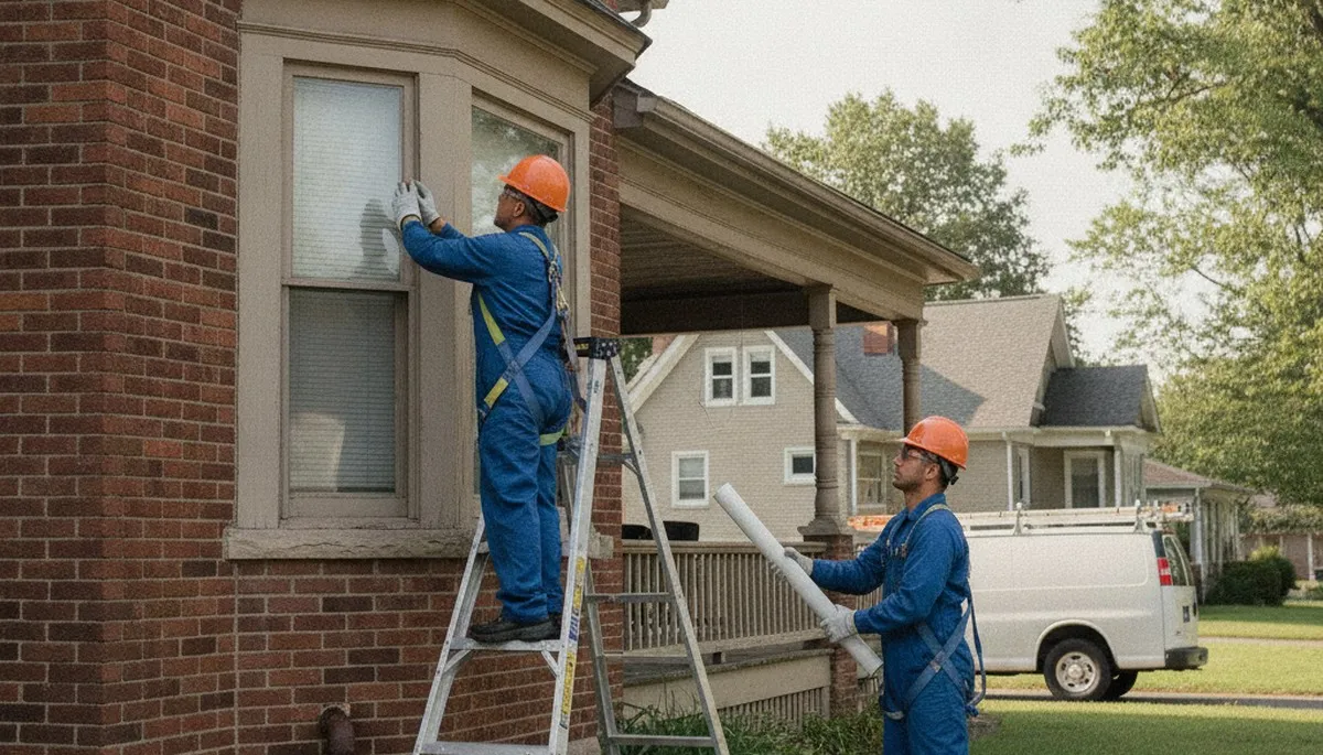 Plumber repairing a pipe in Easton, PA for residential plumbing service