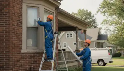 Plumber repairing a pipe in Easton, PA for residential plumbing service