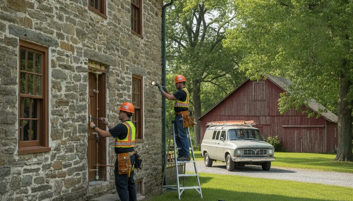 Plumber repairing pipes in Easton, PA for reliable plumbing repair service