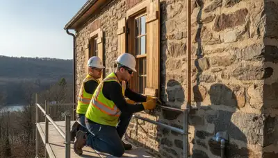 Easton, PA plumber repairing a leak for residential plumbing service