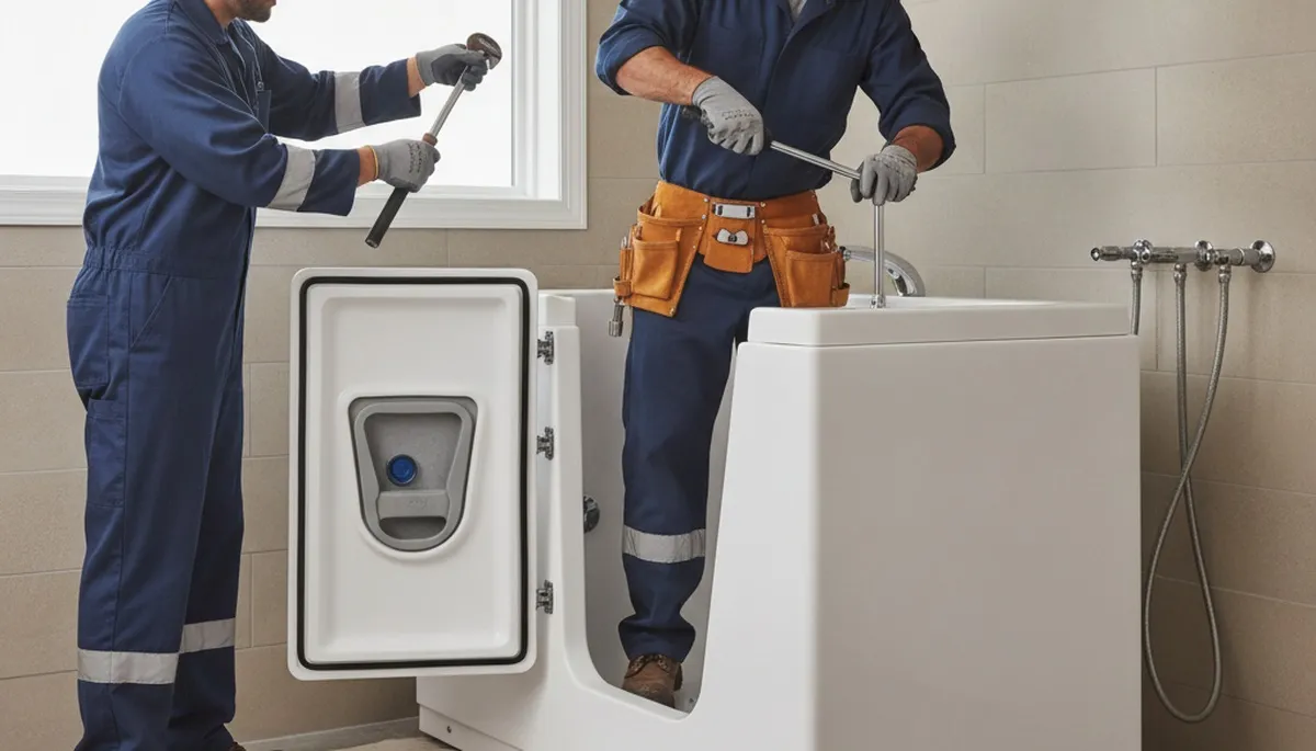 Walk-in tub installation for Easton, PA homes by On Call Plumbers